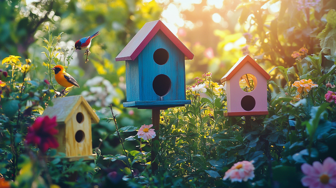 Casinhas de Passarinhos para Jardim: Decore com Estilo Casinhas de Passarinhos para Jardim: Decore com Estilo